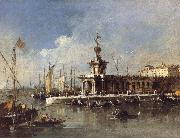 Francesco Guardi The Punta della Dogana oil on canvas